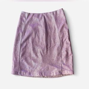 Shimmering Pink Mini Skirt